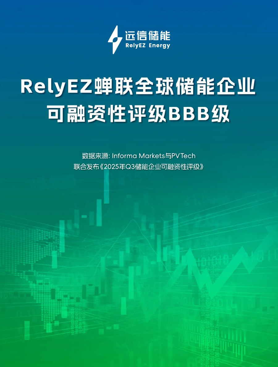 专注创造优质储能资产，龙8国际储能再获BBB可融资性评级